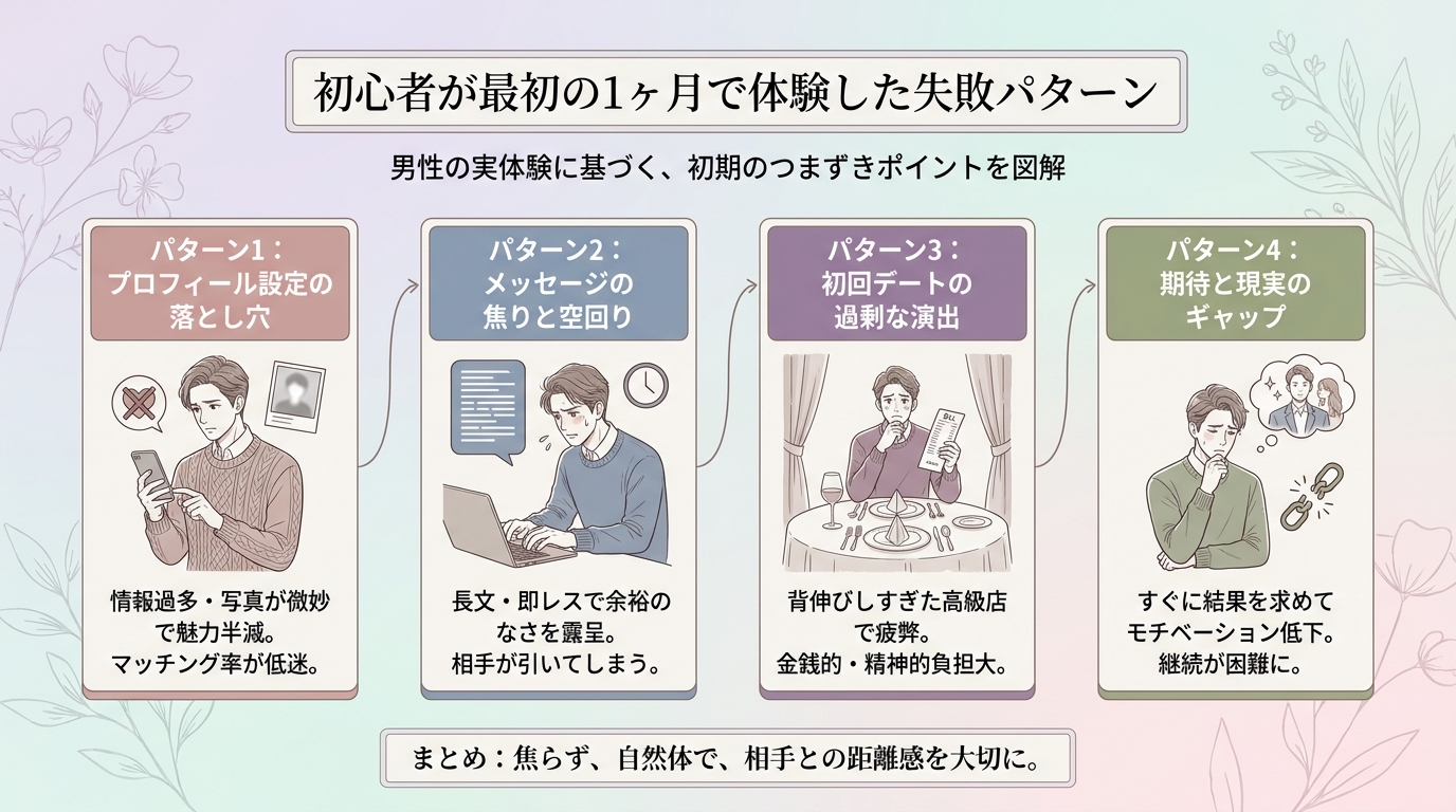 初心者が最初の1ヶ月で体験した失敗パターン