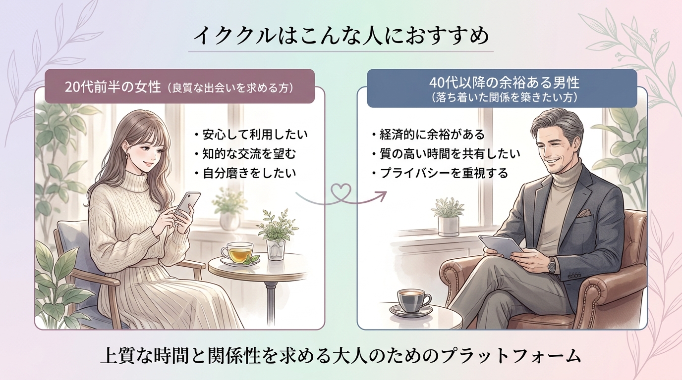 イククルはこんな人におすすめ