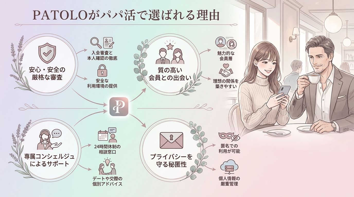 PATOLOがパパ活で選ばれる理由