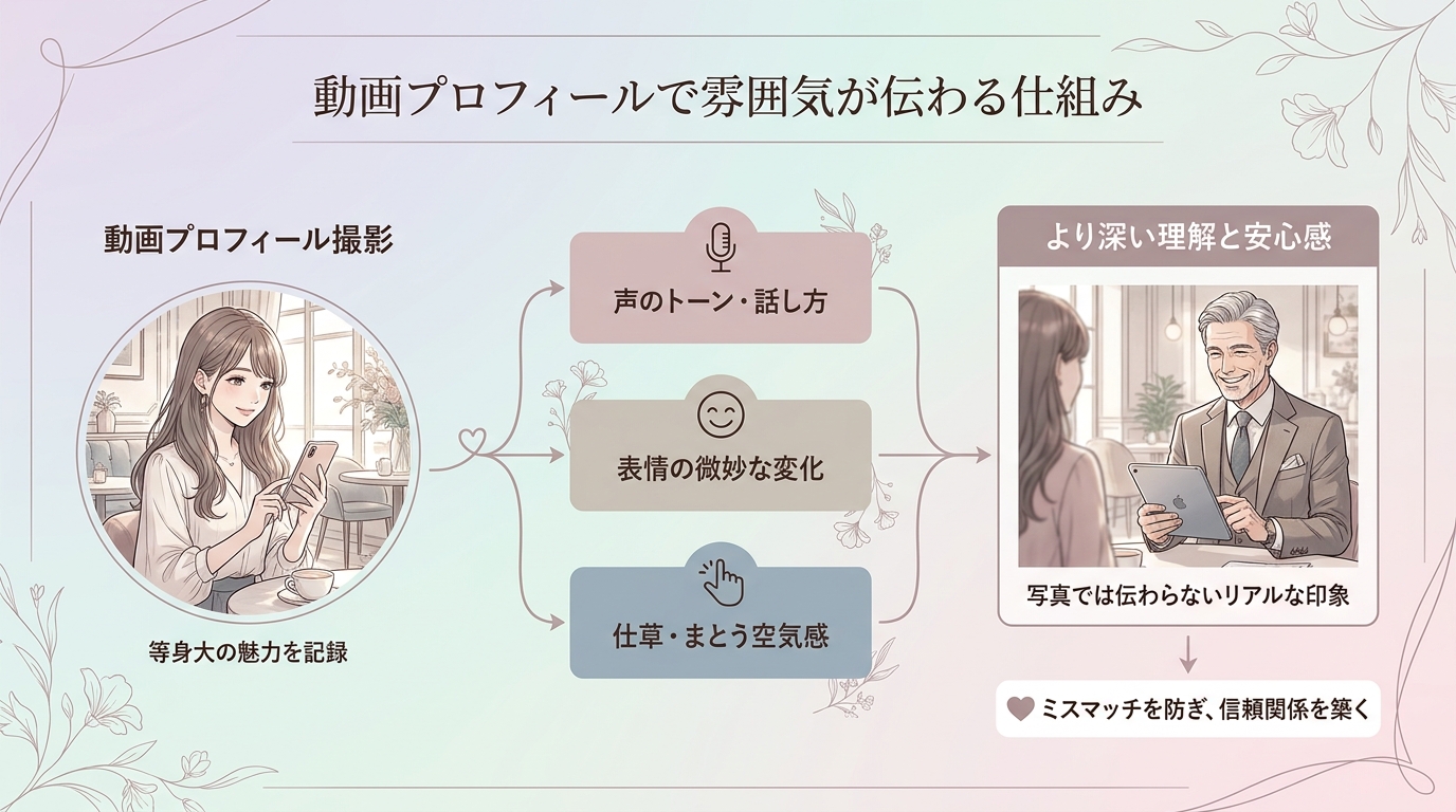 動画プロフィールで雰囲気が伝わる仕組み
